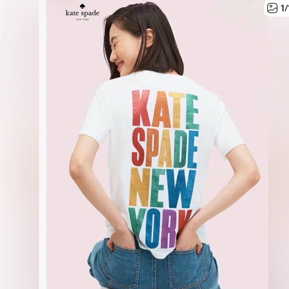 Kate Spade Multicolor Graphic Tee
